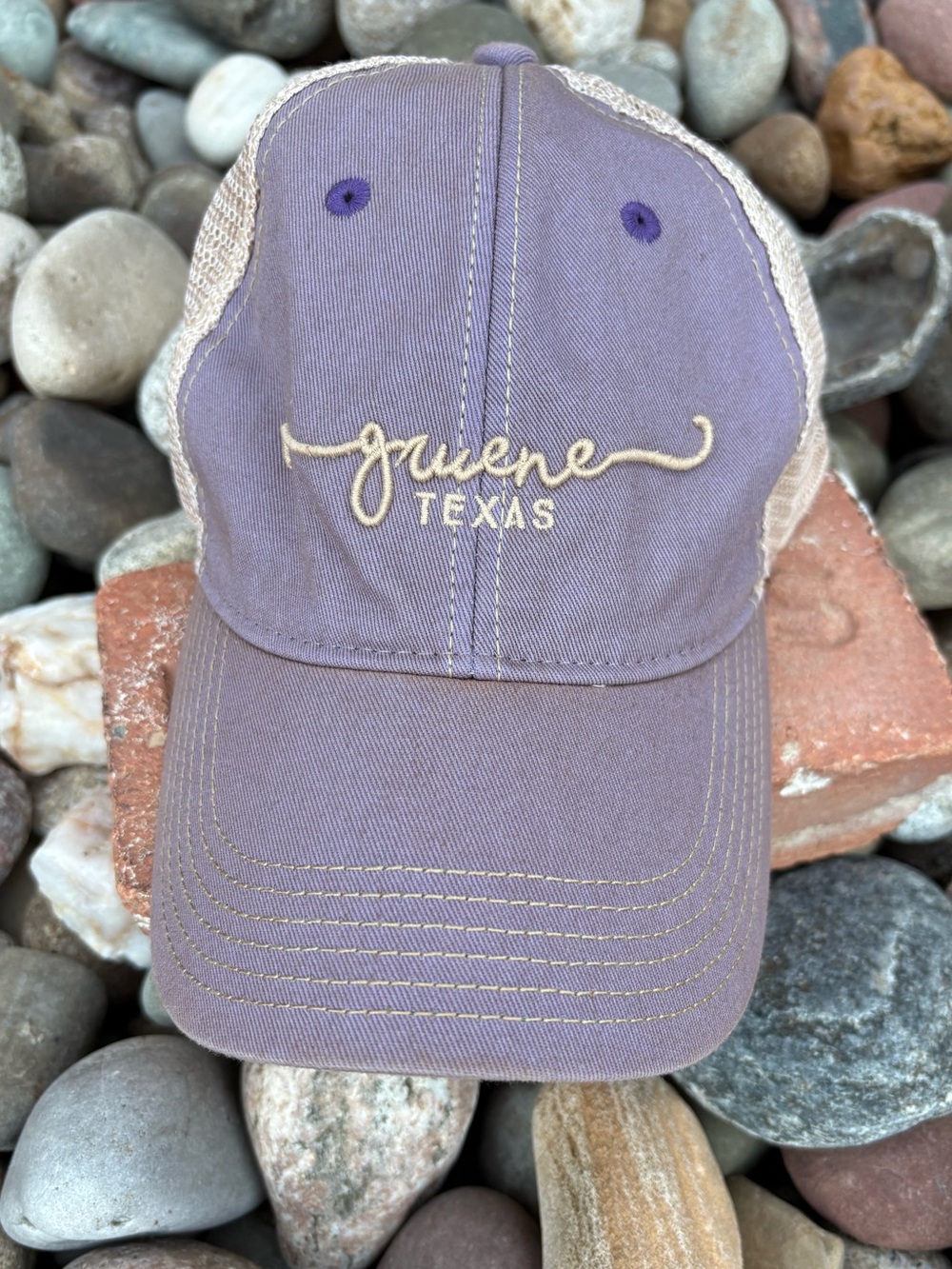 Gruene TX Baseball Cap Texas Oldest Dance Hall Adjustable Purple Ombré Hat